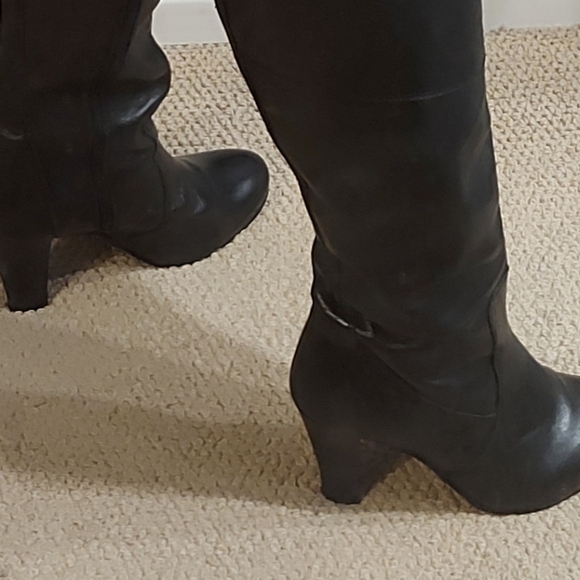 Leather Wide Calf/Width Tall Boots - Picture 7 of 9